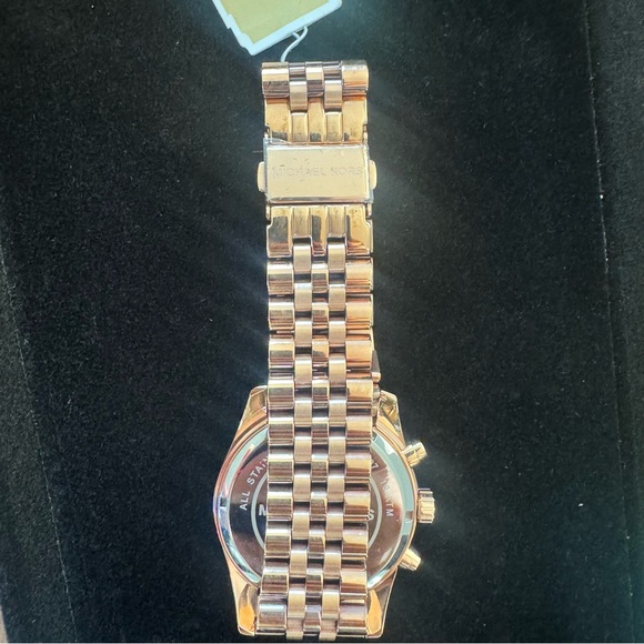 MICHAEL KORS MK5569 Lexington Rose Gold Tone Chronograph Watch - Picture 7 of 16